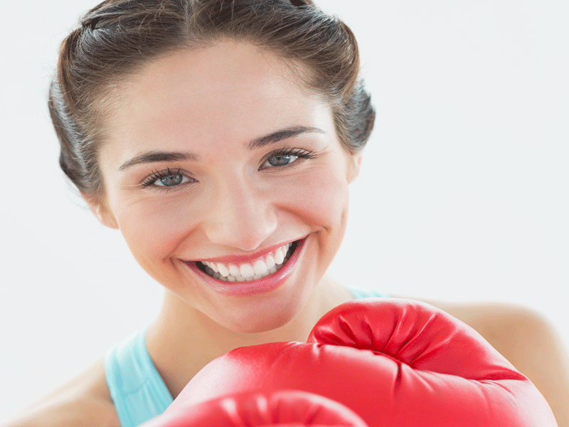 woman boxing